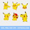 Pikachu Svg Ash Svg Pikachu Svg Bundle Pokemon Svg Png Dxf Eps