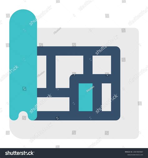 Map Construction Icon Lineal Stock Vector Royalty Free 2067805967