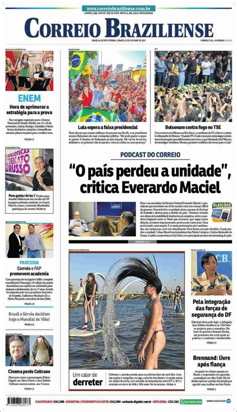 Peri Dico Correio Braziliense Brasil Peri Dicos De Brasil Edici N