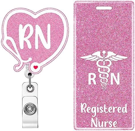 Amazon Plifal Rn Badge Reel Holder Retractable With Id Clip For