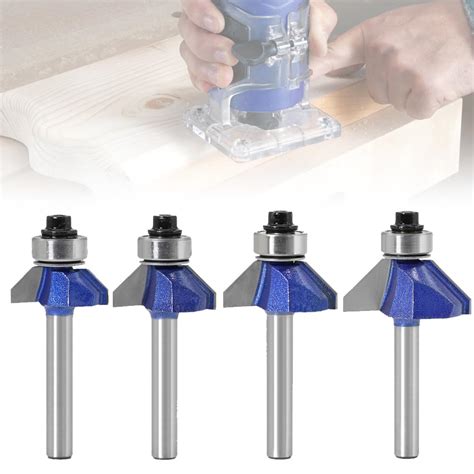 Omninmo Degree Chamfer Router Bit Set Inch Shank Cutting