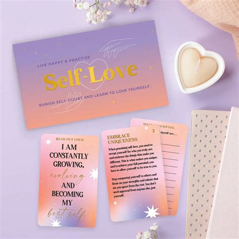 Self Love Affirmation Cards - Golden Poppy