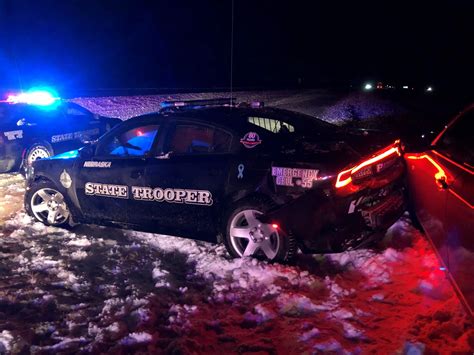 Trooper Hit Over The Weekend As Nsp Responds To Dozens Of Weather Related Incidents Y102