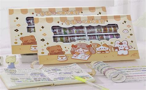 Funblast Washi Tape Set Pcs Set Cute Washi Tape Kit Designer