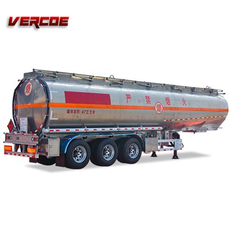 Vercoe Axle Gas Tanker Truck Semi Trailer Fuel Trailer Fuel Tank