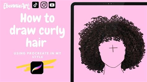 Step By Step Curly Hair Drawing Process How To Draw Curly Hair In