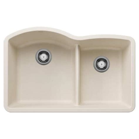 Reviews For Blanco Diamond 32 In Undermount Double Bowl Soft White