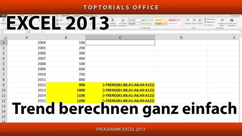 how to calculate trend