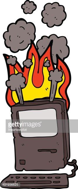 Cartoon Old Computer Stock Clipart | Royalty-Free | FreeImages