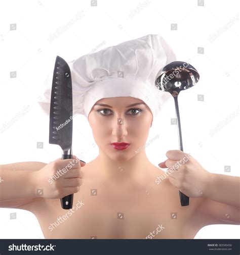 Naked Restaurant Chef Scoop Menu Studio Stock Photo 383580430 Shutterstock