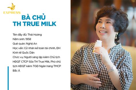 Bà Thái Hương Chủ Tịch Th True Milk Là Ai