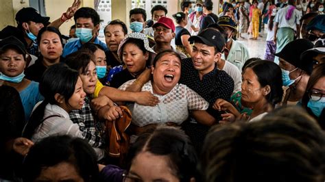 Myanmar Police Open Fire On Protesters In Mandalay Leaving At Least Two