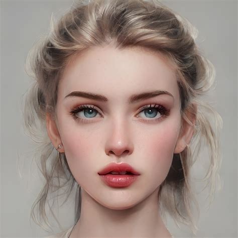 Digital Portrait Art Digital Art Girl Woman Face Girl Face