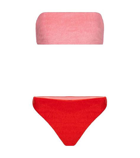 Zimmermann Poppy Terry Bandeau Bikini Editorialist