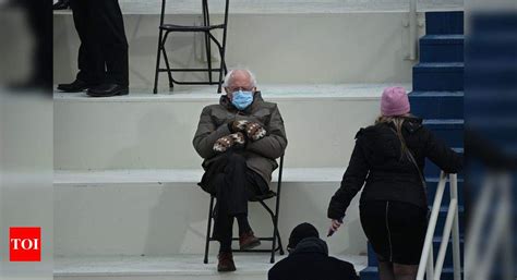 Bundled Up Bernie Anti Fashion Sanders Sparks Inauguration Meme