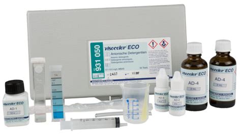 Visocolor® Eco Detergents Anionic Test Kit Vendart Diagnostics