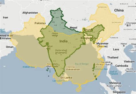 real size  china  big  china   rank  usa