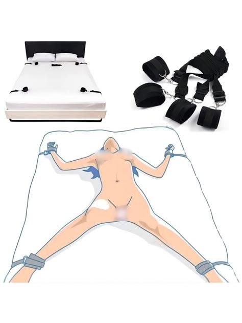 Algema De Pel Cia Macia Para Cama De Sexo Perna Aberta Bondage Gear