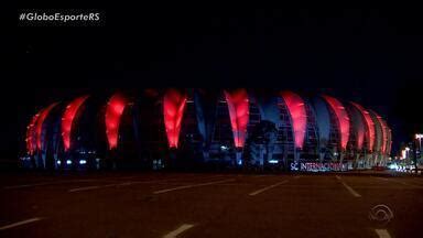 Globo Esporte Rs Inter Ilumina O Beira Rio Em Preto E Vermelho Em