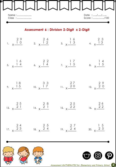 2 Digit Multiplication Math Multiplication Worksheets Multiplication Word Problems Made By