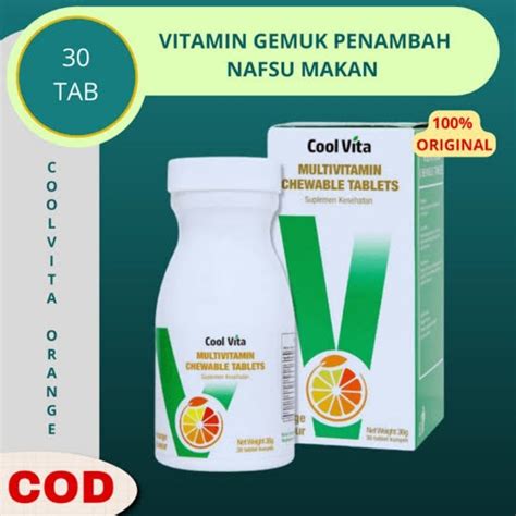 Jual CoolVita MultiVitamin Tablet Kunyah Penggemuk Badan Penambah Nafsu