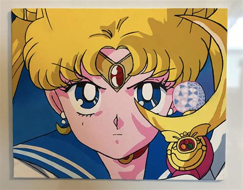 Sailor Moon Acrylic Painting Agrohortipbacid