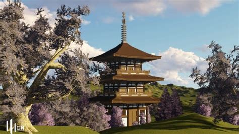 Japanese Three Storied Pagoda Minecraft Building Inc