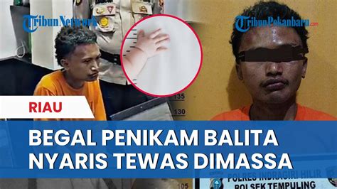 Tikam Balita Pelaku Begal Di Riau Selamat Dari Amukan Massa Pelaku