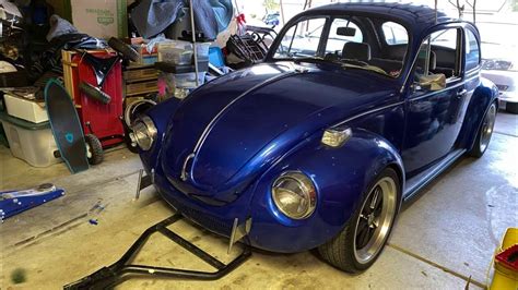 Vw Super Beetle Tow Bar Installation 1971 Up Youtube