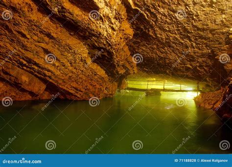 The Underground River in a Cave Stock Photo - Image of climate, subway ...