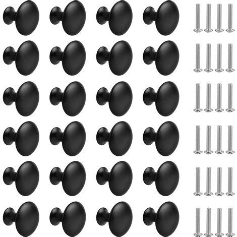 Minkurow St Ck Mattschwarze Schubladenkn Pfe Runde Schrankkn Pfe