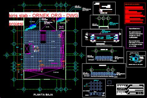 Slab Duvar Toplant Dwg Projesi Autocad Projeler Hot Sex Picture