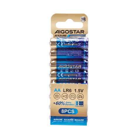 Batterie Aigostar Aa Stilo V Confezione Da Pile Alcaline