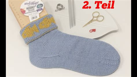 Fisch Socken Double Face Stricken Teil Youtube