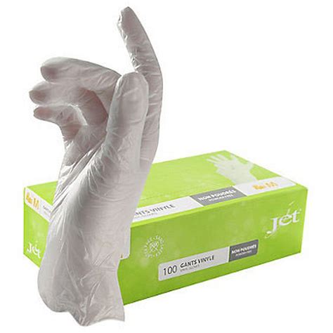 Gants médicaux Jet vinyle non poudrés