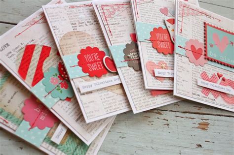 Mish Mash Valentine Cards Using Gossamer Blue February Kits