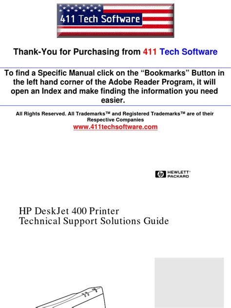 HP DeskJet 400 Series Service Manual PDF | PDF | Printer (Computing ...