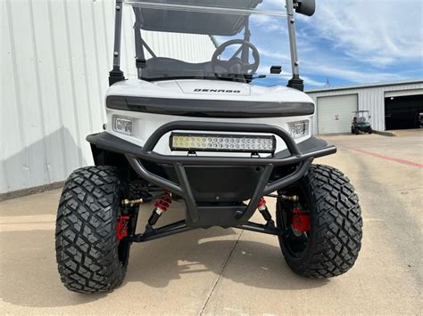 Denago Nomad XL 4 Passenger Lifted White Excessive Carts