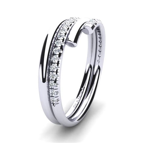 Kaufen Sie Glamira Ring Bridget Mit Karat Diamant Rund Wei Gold