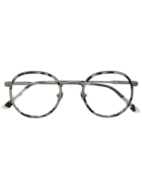 Calvin Klein Round Frame Glasses Farfetch