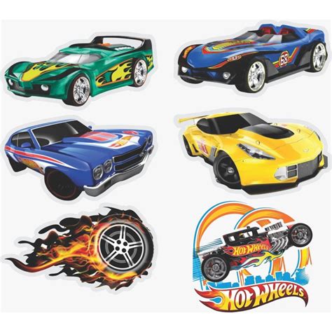 Kit Display de Mesa Peças Para Festa Hot Wheels MDF Shopee Brasil