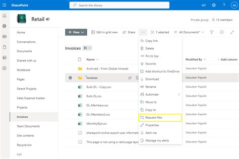 How To Use The Request Files Feature In Sharepoint Online Sharepoint Diary