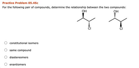 Solved For The Following Pair Of Compounds Determine The Chegg