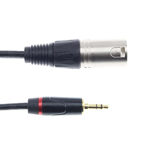 E1DA Câble Adaptateur XLR Mâle 3 Pins vers Jack 3 5mm Mâle Plaqué Or