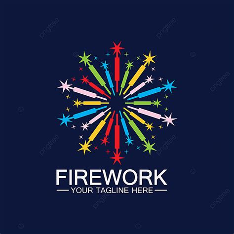 Templat Design Vector Hd Images Firework Logo Design Vector Template