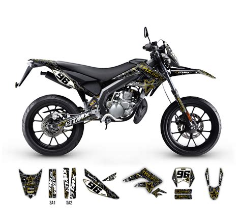 Rockstar Series Graphics Kit For Derbi Senda 50 • Tmx Graphics