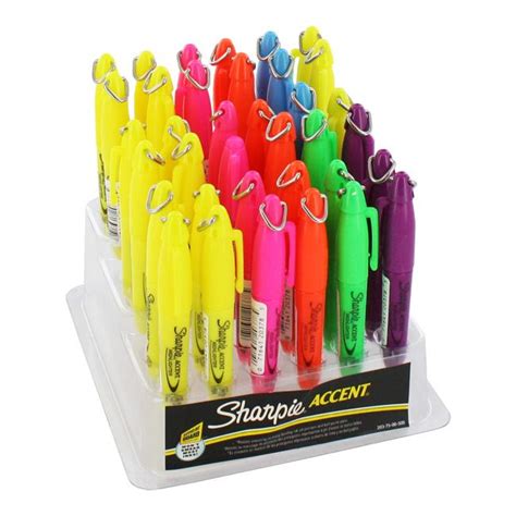 Sharpie Mini Accent Assorted Color Highlighters Case Of 36 13642100