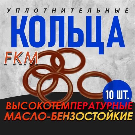 10 ШТ. Уплотнительное кольцо 006x009x19 круглого сечения FKM ...