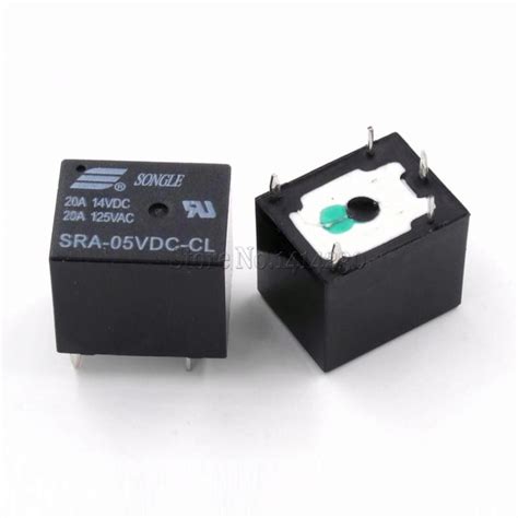 5Pcs 5V 12V 24V 20A DC Power Relay SRA 05VDC CL SRA 12VDC CL SRA 24VDC