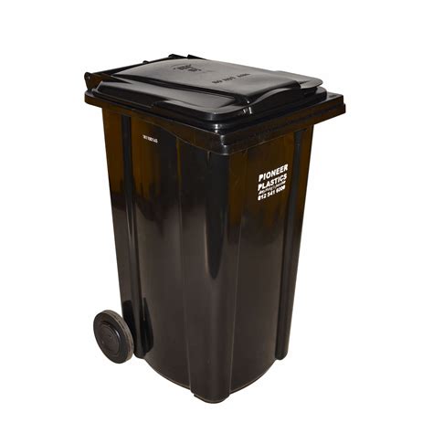 240l Wheelie Bin Black — Pioneer Plastics